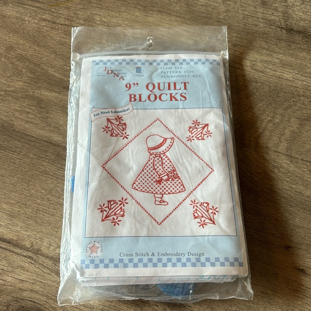 NWT Jack Dempsey Needle Art Quilt blocks